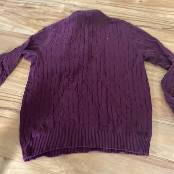 Club Room cable knit 3/4 zip - Picture 5 of 5